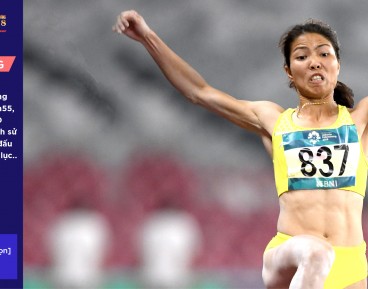 Hình ảnh Bùi Thu Thảo Trong Cú Nhảy Quyết định, đạt 6m55, Nội Dung Nhảy Xa Nữ ASIAD 2018, Mang Về Tấm HCV Lịch Sử Cho Điền Kinh Việt Nam ở đấu Trường đỉnh Cao Nhất Châu Lục
