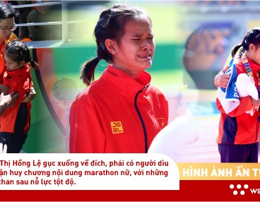 Hình ảnh VĐV Phạm Thị Hồng Lệ Gục Xuống Về đích, Phải Có Người Dìu Mới Bước Lên Bục Nhận Huy Chương Nội Dung Marathon Nữ, Với Những Giọt Nước Mắt Chứa Chan Sau Nỗ Lực Tột độ