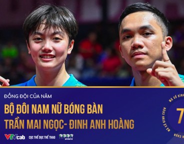 Bộ đôi Trần Mai Ngọc- Đinh Anh Hoàng Giành HCV Nội Dung đôi Nam Nữ Môn Bóng Bàn SEA Games 32, Sau 24 Năm.
