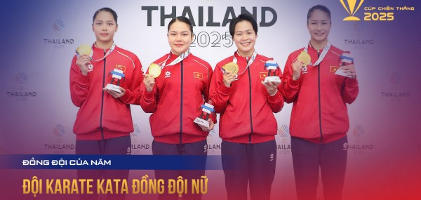 Đội hình kata đồng đội nữ karate
