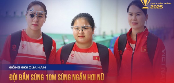 Đội hình đồng đội 10m súng ngắn hơi nữ